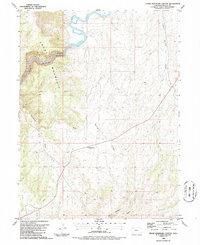 Cross Mountain Canyon 1986 topographic map thumbnail