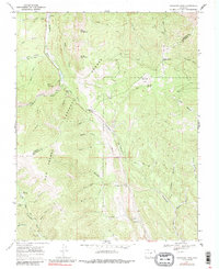 Cucharas Pass 1967 topographic map thumbnail