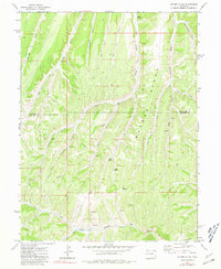 Cutoff Gulch 1971 topographic map thumbnail