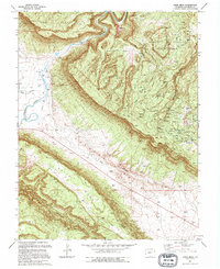 Davis Mesa 1994 topographic map thumbnail
