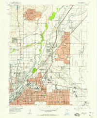 Derby 1957 topographic map thumbnail