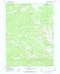 Diamond Peak 1967 topographic map thumbnail