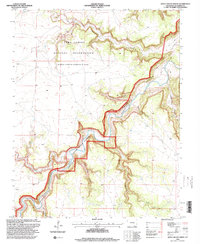 Doss Canyon North 1996 topographic map thumbnail