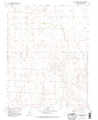 East Of Lewis Lake 1982 topographic map thumbnail