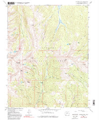 Fairview Peak 1967 topographic map thumbnail