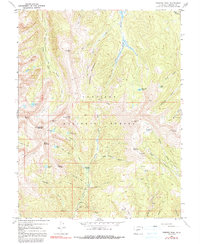 Fairview Peak 1967 topographic map thumbnail