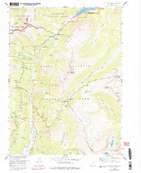Fall River Pass 1958 topographic map thumbnail
