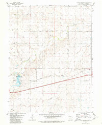 Flagler Reservoir 1980 topographic map thumbnail