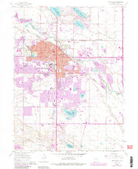 Fort Collins 1960 topographic map thumbnail
