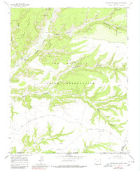 Greasewood Canyon 1966 topographic map thumbnail