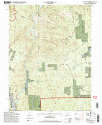 Hackett Mountain 1994 topographic map thumbnail
