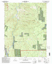 Hackett Mountain 1994 topographic map thumbnail