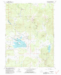 Hahns Peak 1962 topographic map thumbnail