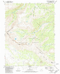 Halfmoon Pass 1986 topographic map thumbnail