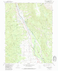 Harvard Lakes 1982 topographic map thumbnail