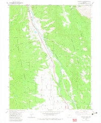 Harvard Lakes 1982 topographic map thumbnail