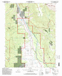 Harvard Lakes 1994 topographic map thumbnail