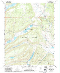Hermit Lakes 1986 topographic map thumbnail