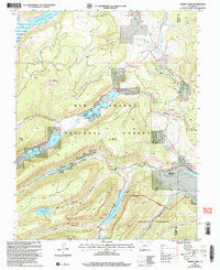 Hermit Lakes 2001 topographic map thumbnail