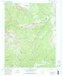 Hermosa Peak 1960 topographic map thumbnail