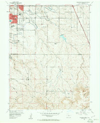 Highlands Ranch 1957 topographic map thumbnail