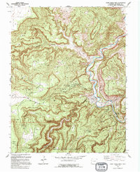 Horse Range Mesa 1994 topographic map thumbnail