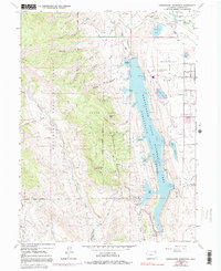 Horsetooth Reservoir 1962 topographic map thumbnail