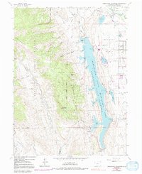 Horsetooth Reservoir 1962 topographic map thumbnail