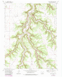 Humbar Spring 1972 topographic map thumbnail
