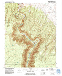 Joe Davis Hill 1993 topographic map thumbnail