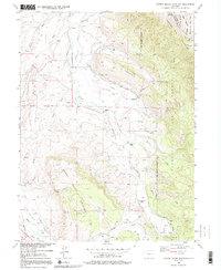 Johnny Moore Mountain 1956 topographic map thumbnail
