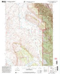 Johnny Moore Mountain 2000 topographic map thumbnail