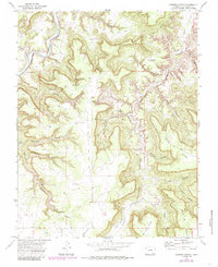 Johnson Canyon 1972 topographic map thumbnail