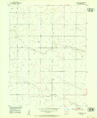 Julesburg SE 1952 topographic map thumbnail