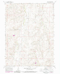 Kiowa NW 1970 topographic map thumbnail