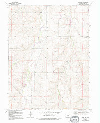 Kiowa NW 1970 topographic map thumbnail