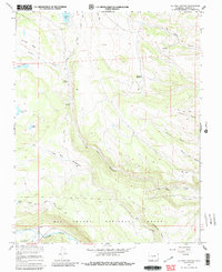 La Jara Canyon 1967 topographic map thumbnail