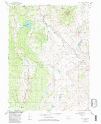 Lake Agnes 1956 topographic map thumbnail