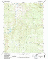 Lake Humphreys 1986 topographic map thumbnail