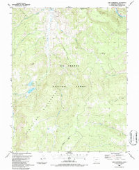 Lake Humphreys 1986 topographic map thumbnail