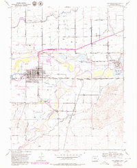 Las Animas 1953 topographic map thumbnail