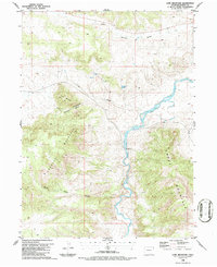 Lone Mountain 1986 topographic map thumbnail