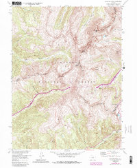Loveland Pass 1958 topographic map thumbnail