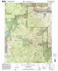 Manitou Springs 1994 topographic map thumbnail