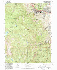 Manitou Springs 1961 topographic map thumbnail