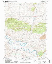 Maybell 1986 topographic map thumbnail