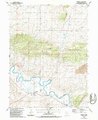 Maybell 1986 topographic map preview