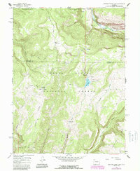 Meadow Creek Lake 1966 topographic map thumbnail