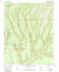 Moccasin Mesa 1967 topographic map thumbnail