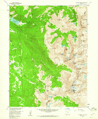 Monarch Lake 1958 topographic map thumbnail